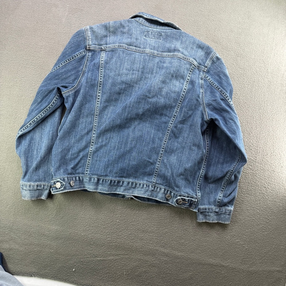 Lucky Brand Tomboy Trucker Women XL Blue Denim Jean Jacket Outerwear Casual - Picture 3 of 10
